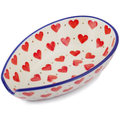 Polish Pottery Spoon Rest 5"