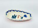 Polish Pottery Spoon Rest 5&quot; Halloween Spooky Vibe