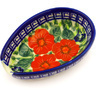Polish Pottery Spoon Rest 5&quot; Happiness UNIKAT
