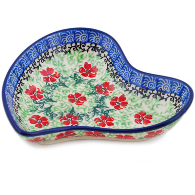 Polish Pottery Spoon Rest 5&quot; Maraschino