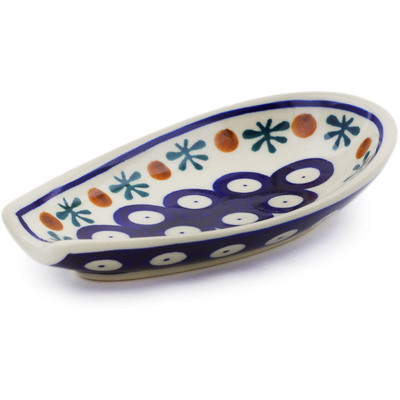 Polish Pottery Spoon Rest 5&quot; Mosquito