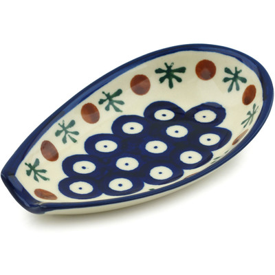 Polish Pottery Spoon Rest 5&quot; Mosquito