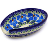 Polish Pottery Spoon Rest 5&quot; Pansy Morning