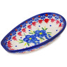 Polish Pottery Spoon Rest 5" Passion Poppy