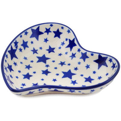 Polish Pottery Spoon Rest 5&quot; Starlight