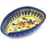 Polish Pottery Spoon Rest 5" Summer Bouquet UNIKAT