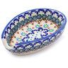 Polish Pottery Spoon Rest 5&quot; Sunflower Dance