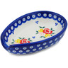Polish Pottery Spoon Rest 5&quot; Sunny Side Blooms