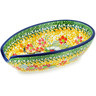 Polish Pottery Spoon Rest 5&quot; Sunset Fields UNIKAT