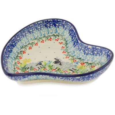 Polish Pottery Spoon Rest 5" UNIKAT