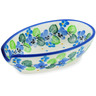 Polish Pottery Spoon Rest 5&quot; Waterfall Blooms