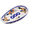 Polish Pottery Spoon Rest 5&quot; Yellow Holly Berries