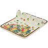 Polish Pottery Spoon Rest 6&quot; Autumn Wind UNIKAT