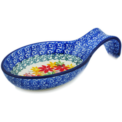 Polish Pottery Spoon Rest 7&quot; Fall Vibes