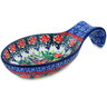 Polish Pottery Spoon Rest 7&quot; Hidden Cottage UNIKAT