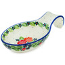 Polish Pottery Spoon Rest 7&quot; In The Rose Garden