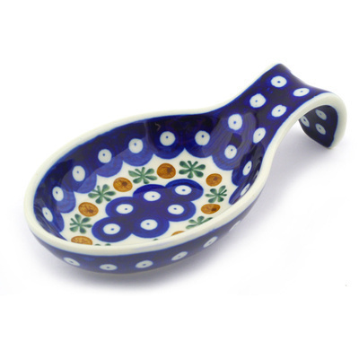 Polish Pottery Spoon Rest 7&quot; Mosquito