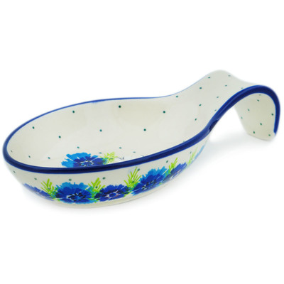 Polish Pottery Spoon Rest 7&quot; Polish Country