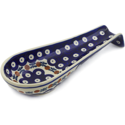 Polish Pottery Spoon Rest 9&quot; Mosquito
