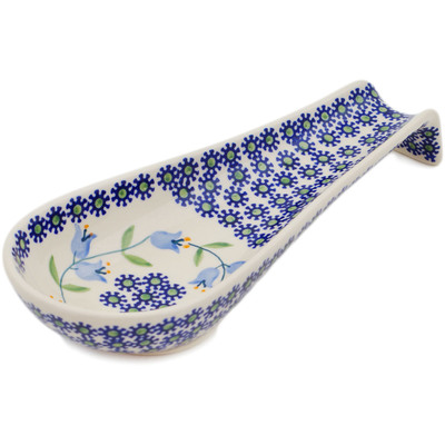Polish Pottery Spoon Rest 9&quot; Sweet Dreams