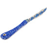 Polish Pottery Spreading Knife 7&quot; Blue Rosette Wreath