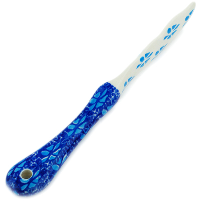 Polish Pottery Spreading Knife 7&quot; Deep Into The Blue Sea