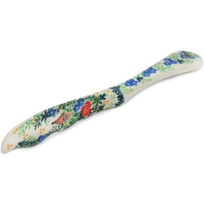 Polish Pottery Spreading Knife 7&quot; Home Sweet Home UNIKAT