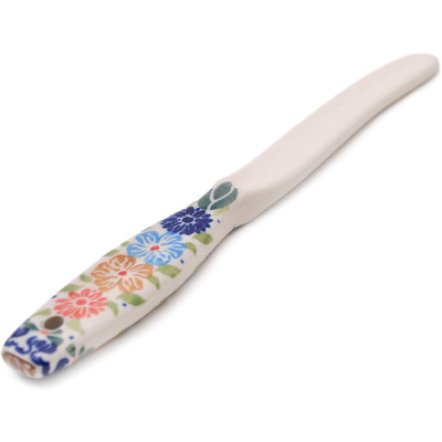 Polish Pottery Spreading Knife 8&quot; Summer Bunch