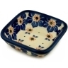 Polish Pottery Square Bowl 3" Daisy Ribbons