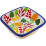 Polish Pottery Square Bowl 3&quot; Falling For You UNIKAT
