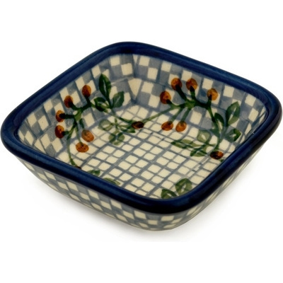 Polish Pottery Square Bowl 3&quot;