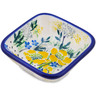Polish Pottery Square Bowl 3&quot; Serenity UNIKAT