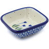 Polish Pottery Square Bowl 3&quot; Water Tulip