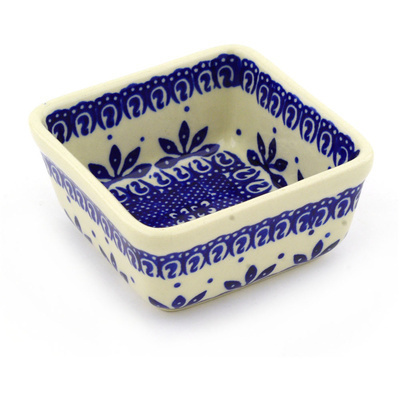 Polish Pottery Square Bowl 4&quot;