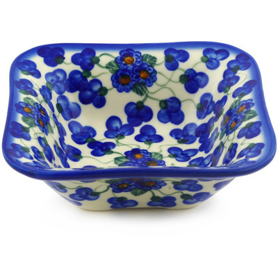 Polish Pottery Square Bowl 5&quot;