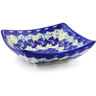 Polish Pottery Square Bowl 5&quot; Spring Meadow