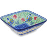 Polish Pottery Square Bowl 6&quot; Rise And Shine UNIKAT