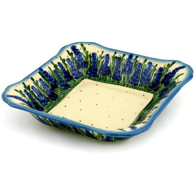 Polish Pottery Square Bowl 8&quot;