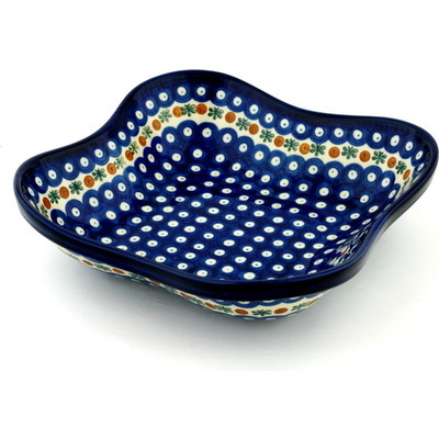 Polish Pottery Square Bowl Mosquito