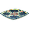 Polish Pottery Square Plate 7&quot; Perfect Day UNIKAT