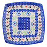 Polish Pottery Square Plate 7&quot; Sweet Day