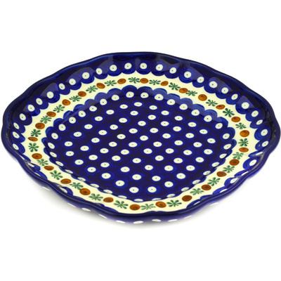 Polish Pottery Square Platter 9&quot; Mosquito