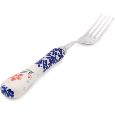 Polish Pottery Stainless Steel Fork 8&quot; Country Garden