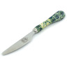 Polish Pottery Stainless Steel Knife 8&quot; Emerald Forest