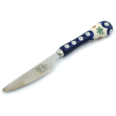 Polish Pottery Stainless Steel Knife 8&quot; Mosquito