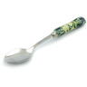 Polish Pottery Stainless Steel Spoon 6&quot; Emerald Forest