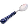 Polish Pottery Stainless Steel Spoon 8&quot; Midnight Daisies