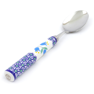 Polish Pottery Stainless Steel Spoon 8&quot; Sweet Dreams