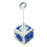 faience Stand 8&quot; Retro Cobalt