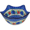 Polish Pottery Star Shaped Bowl 7&quot; Floweret